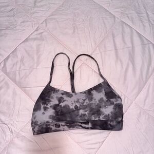Lululemon Athletica Black Tie-Dye Sports Bra